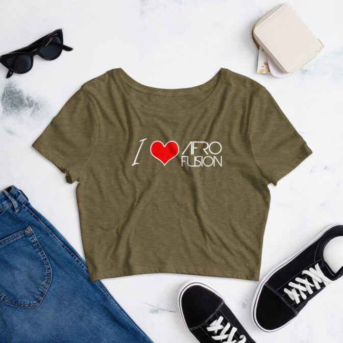 Women’s "I Love Afro Fusion" Crop Tee