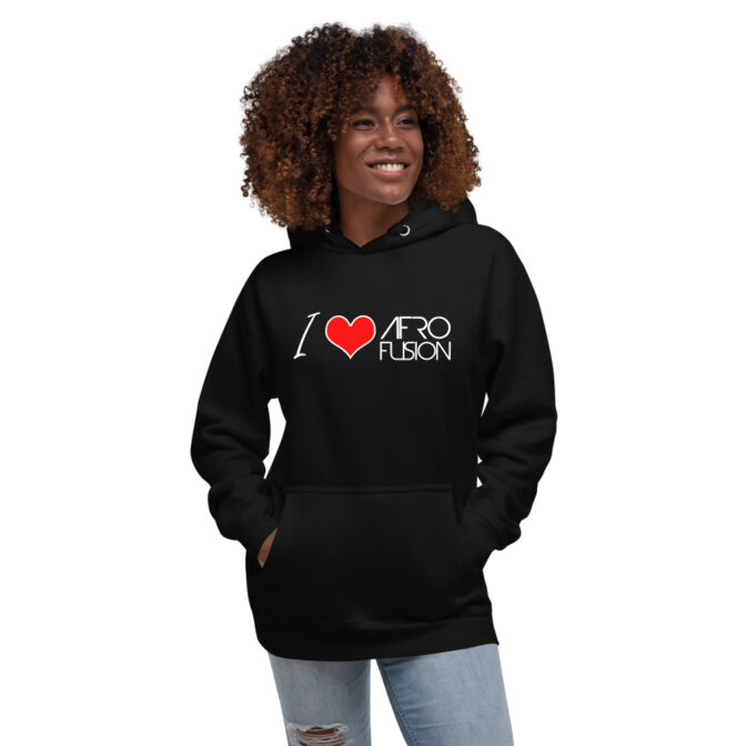 I Love Afro Fusion Unisex Hoodie - Image 2