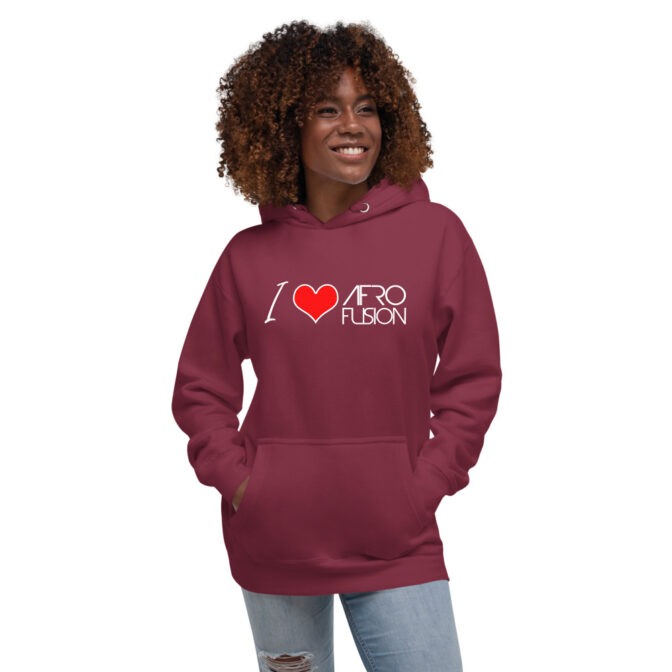 I Love Afro Fusion Unisex Hoodie - Image 5